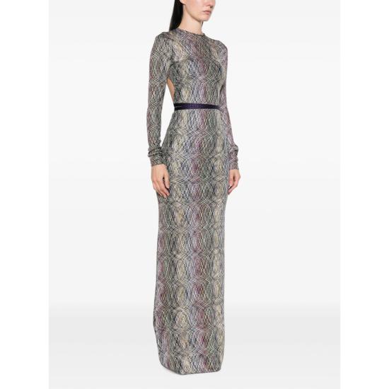 26FW 미소니 롱 원피스 DS26WG21 BR015S SMSON GREY - MISSONI