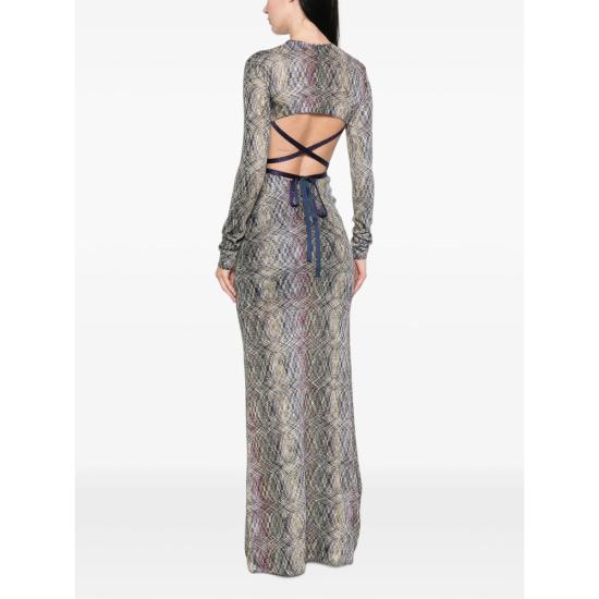 26FW 미소니 롱 원피스 DS26WG21 BR015S SMSON GREY - MISSONI