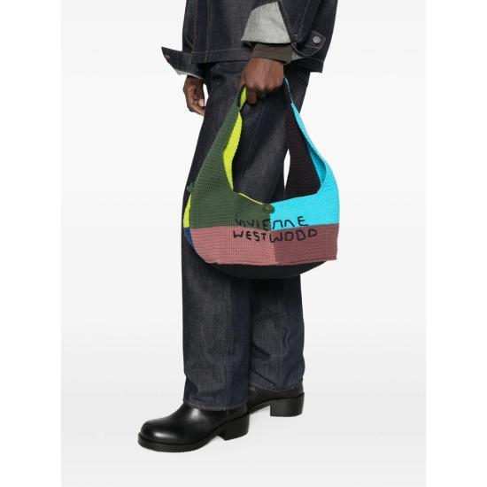 26FW 비비안웨스트우드 엘리 크로셰 패치워크 숄더백 46020019U K007P O105 MULTICOLOUR - VIVIENNE WESTWOOD