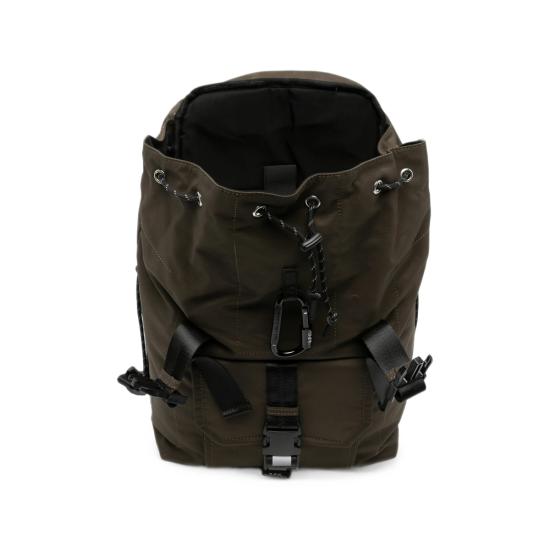 26FW 아페쎄 로고 프린트 버클 플랩 백팩 PAAGE H62631 JAD GREEN - A.P.C.
