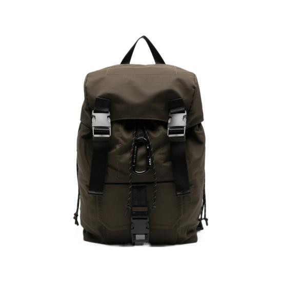 26FW 아페쎄 로고 프린트 버클 플랩 백팩 PAAGE H62631 JAD GREEN