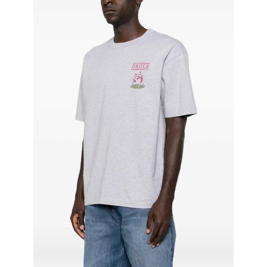 26FW 드롤드무슈 탑 TS342 CO248 HEGRE GREY - DROLE DE MONSIEUR