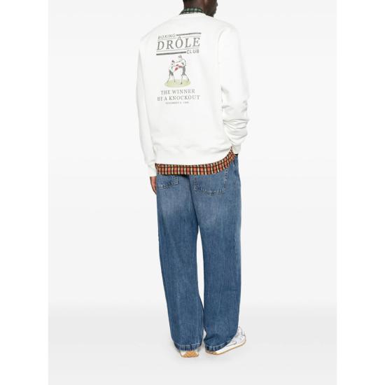 26FW 드롤드무슈 니트웨어 SW214 CO127 OFFWH WHITE - DROLE DE MONSIEUR