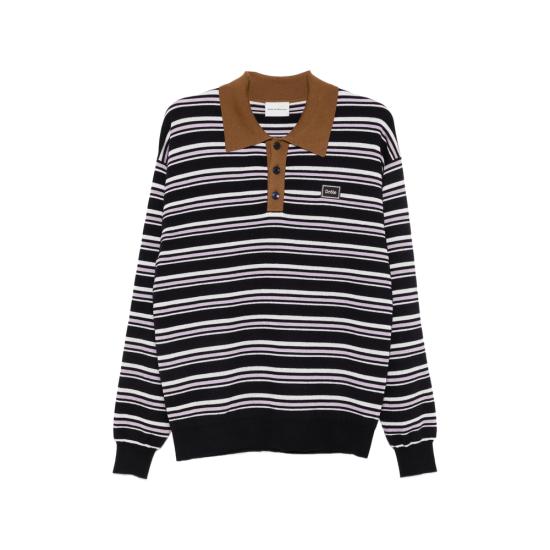 26FW 드롤드무슈 폴로 티셔츠 PO241 WO021 NAVY BLUE WHITE