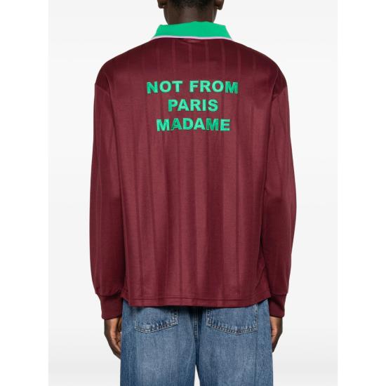 26FW 드롤드무슈 폴로 티셔츠 PL189 PL160 BURGU RED - DROLE DE MONSIEUR