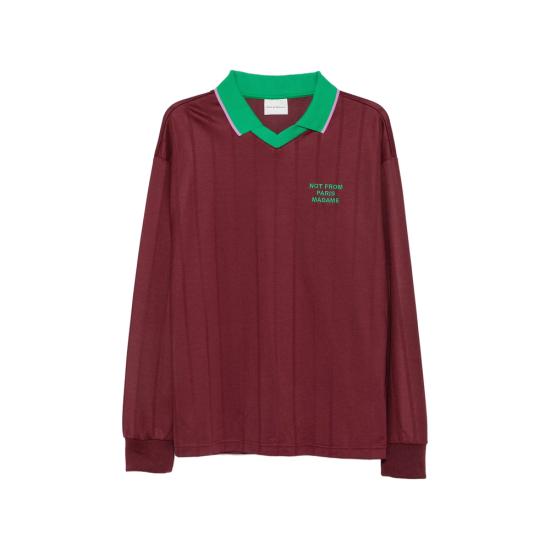 26FW 드롤드무슈 폴로 티셔츠 PL189 PL160 BURGU RED