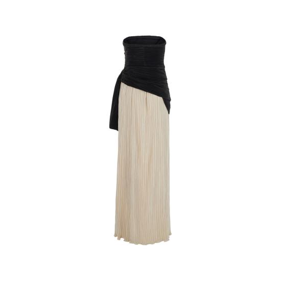 26FW 심카이 롱 원피스 526 1064 W BLACK NEUTRALS BLACK - SIMKHAI