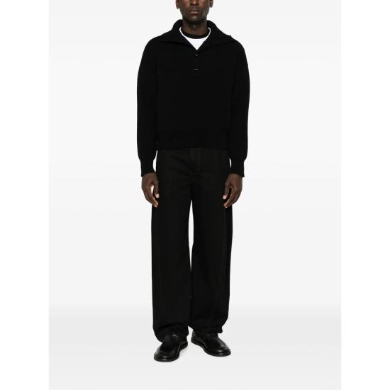 26FW 아미 니트웨어 UKS885 KN0192 001 BLACK - AMI