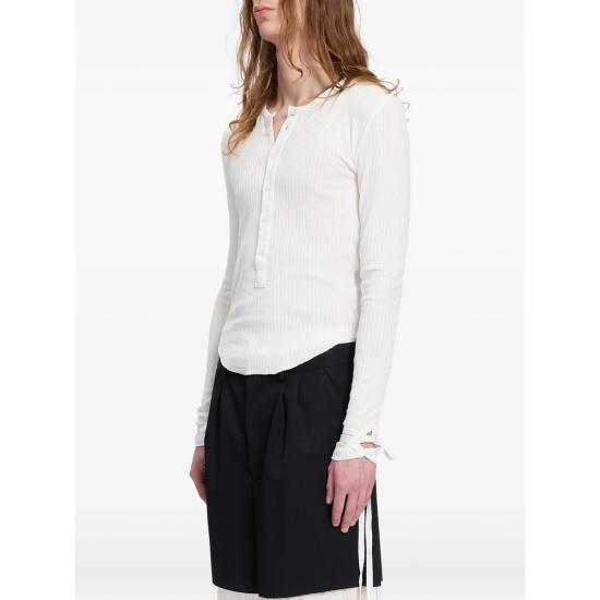 26FW 앤 드뮐미스터 탑 B0014466 FA766 002 WHITE - ANN DEMEULEMEESTER