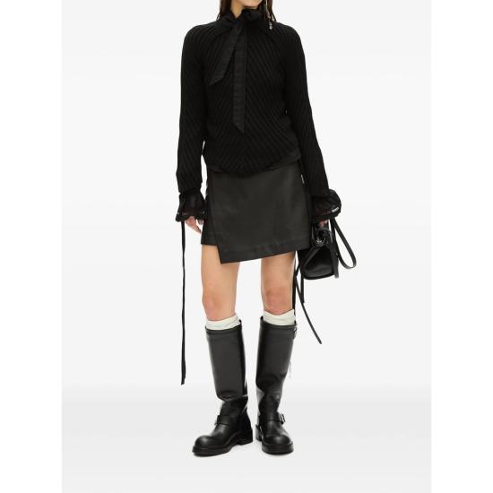 26FW 앤 드뮐미스터 스웨터 B0014320 KN085 099 BLACK - ANN DEMEULEMEESTER