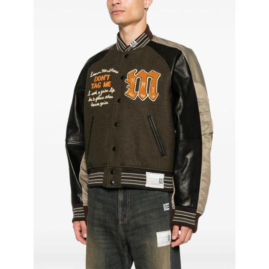 26FW 메종 미하라 야스히로 봄버 자켓 A17BL062 KHAKI BROWN BLACK - MAISON MIHARA YASUHIRO