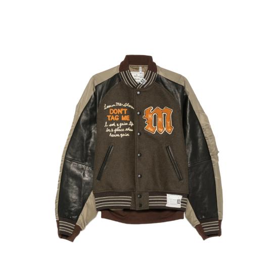 26FW 메종 미하라 야스히로 봄버 자켓 A17BL062 KHAKI BROWN BLACK