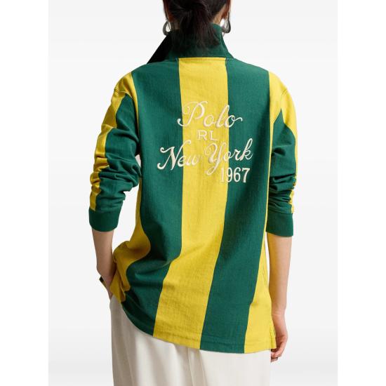 26FW 랄프 로렌 폴로 티셔츠 211B17793 ASSOR GREEN YELLOW - RALPH LAUREN