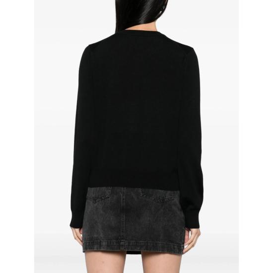 26FW 메종키츠네 베이비 폭스 메리노 레귤러 가디건 PW00502KT1181 BLACK - MAISON KITSUNE