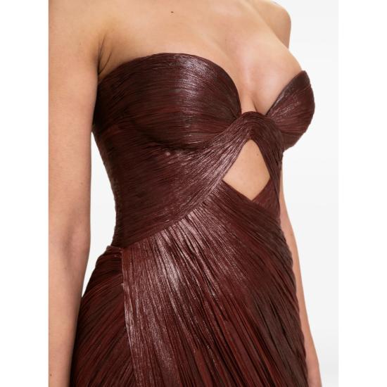 26FW 마리아루시아호한 롱 원피스 ZEPHYRA TRUFF BROWN - MARIA LUCIA HOHAN
