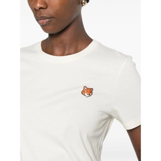 26FW 메종키츠네 폭스 헤드 레귤러 폴로 티셔츠 PW00113KJ7026 NOBEI NEUTRALS - MAISON KITSUNE