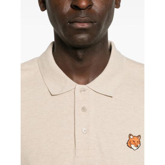 26FW 메종키츠네 폭스 헤드 레귤러 폴로 티셔츠 PM00209KP0002 CBEME NEUTRALS - MAISON KITSUNE