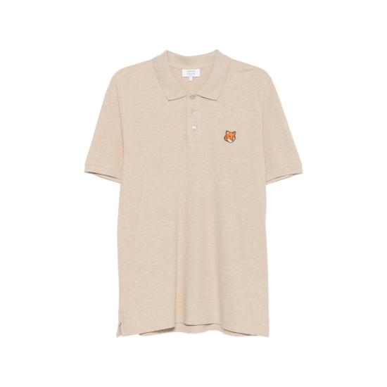26FW 메종키츠네 폭스 헤드 레귤러 폴로 티셔츠 PM00209KP0002 CBEME NEUTRALS
