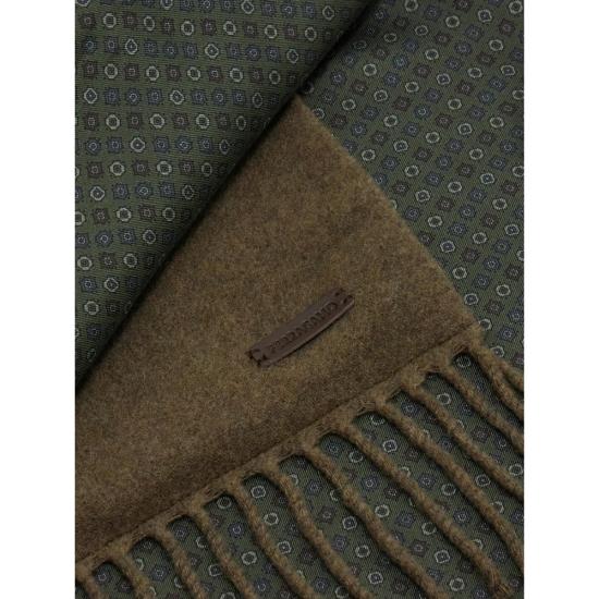 26FW 살바토레 페라가모 머플러/스카프 520202 0797140 OLIVE GREEN BROWN