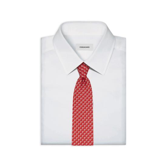 26FW 살바토레 페라가모 넥타이 351419 0794427 ROSSO RED - SALVATORE FERRAGAMO