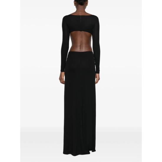 26FW 엘리자베타프랜치 롱 원피스 ABR3467E2 110 BLACK - ELISABETTA FRANCHI