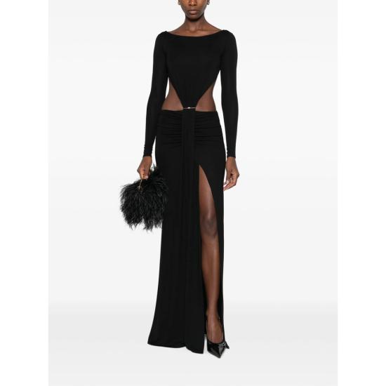 26FW 엘리자베타프랜치 롱 원피스 ABR3467E2 110 BLACK - ELISABETTA FRANCHI