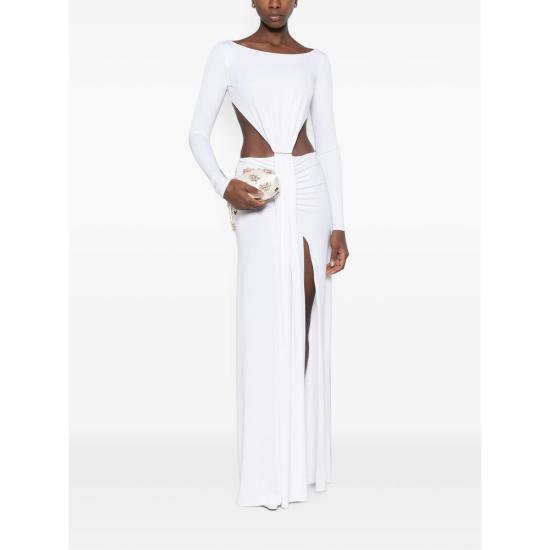 26FW 엘리자베타프랜치 롱 원피스 ABR3467E2 360 WHITE - ELISABETTA FRANCHI