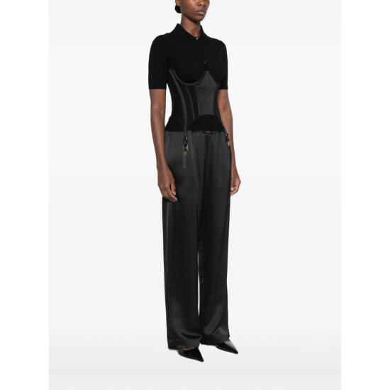 26FW 엘리자베타프랜치 폴로 티셔츠 MK23S67E2 110 BLACK - ELISABETTA FRANCHI
