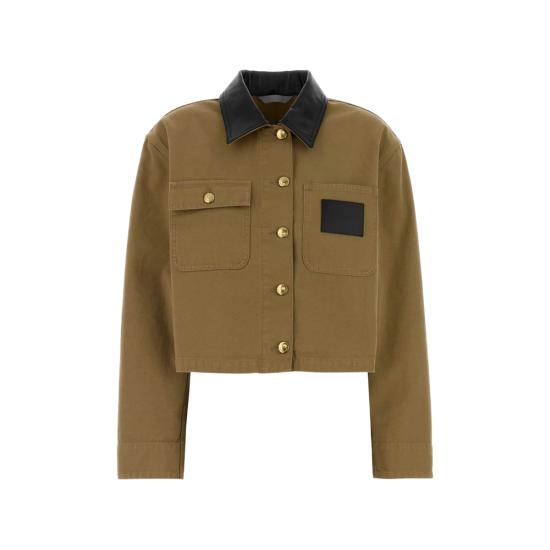 26FW 발렌시아가 크롭 워크웨어 재킷 A0029P TRP15 9501 NEUTRALS
