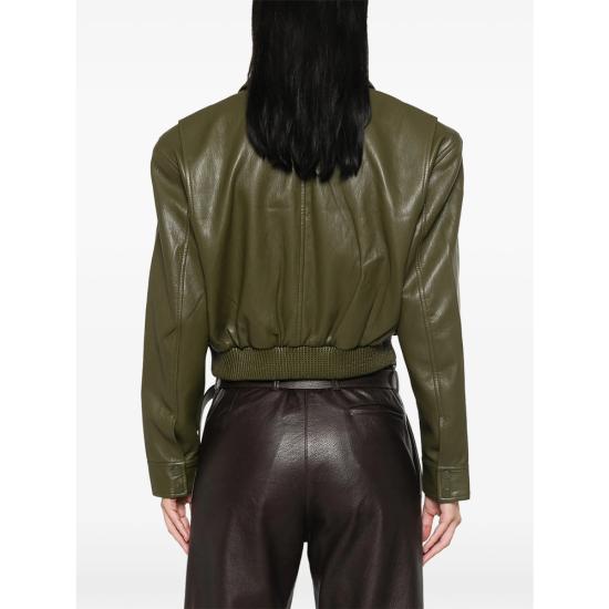 26FW 더프랭키샵 가죽 자켓 VAL AGREE GREEN - THE FRANKIE SHOP