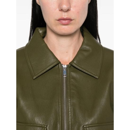 26FW 더프랭키샵 가죽 자켓 VAL AGREE GREEN - THE FRANKIE SHOP