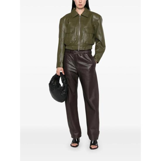 26FW 더프랭키샵 가죽 자켓 VAL AGREE GREEN - THE FRANKIE SHOP