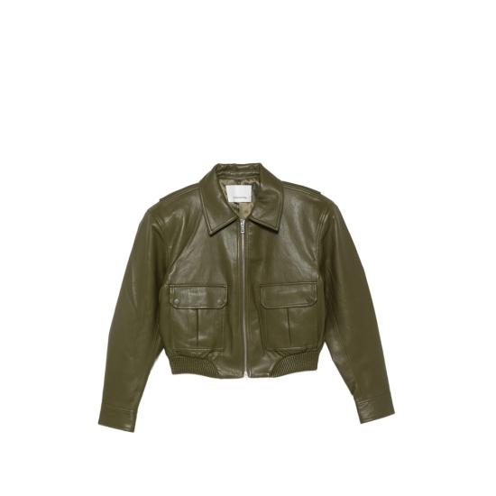 26FW 더프랭키샵 가죽 자켓 VAL AGREE GREEN