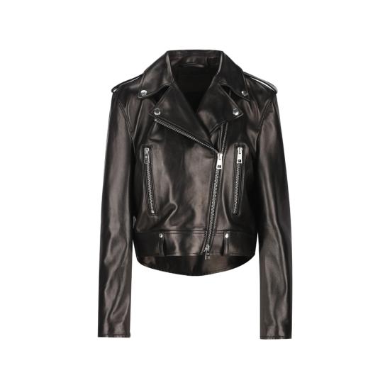 26FW 발렌시아가 가죽 자켓 A002FO TUS11 1000 BLACK