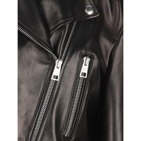 26FW 발렌시아가 가죽 자켓 A002FO TUS11 1000 BLACK - BALENCIAGA