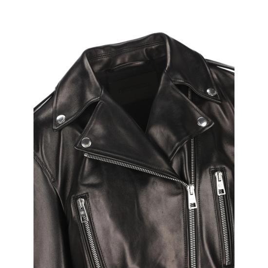 26FW 발렌시아가 가죽 자켓 A002FO TUS11 1000 BLACK - BALENCIAGA