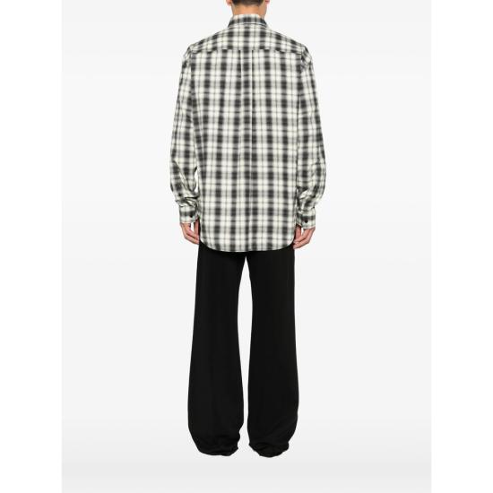 26FW 발렌시아가 긴팔 셔츠 A001ZS TUM33 9040 NEUTRALS BLACK - BALENCIAGA
