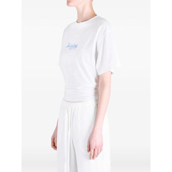 26FW 발렌시아가 스케치 쇼트 슬리브 탑 스케치 쇼트 슬리브 탑 A0016U TUVQ4 9000 WHITE - BALENCIAGA