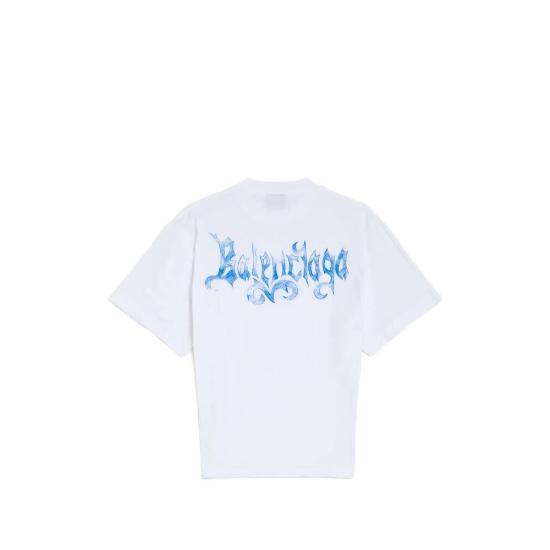 26FW 발렌시아가 스케치 쇼트 슬리브 탑 스케치 쇼트 슬리브 탑 A0016U TUVQ4 9000 WHITE - BALENCIAGA