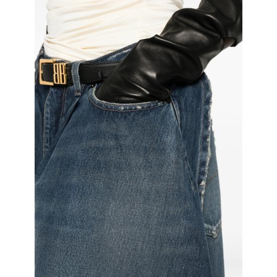 26FW 발렌시아가 튤립 팬츠 872218 TRW61 4060 BLUE - BALENCIAGA