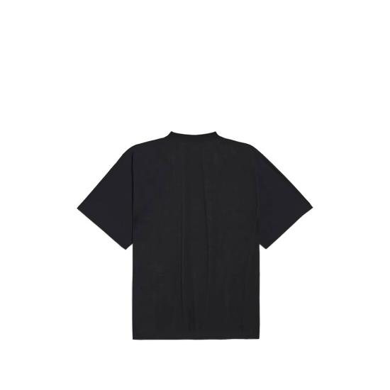 26FW 발렌시아가 레이디 인 쉐이드 오버사이즈 코튼 티셔츠 850345 TUVO5 1000 BLACK - BALENCIAGA