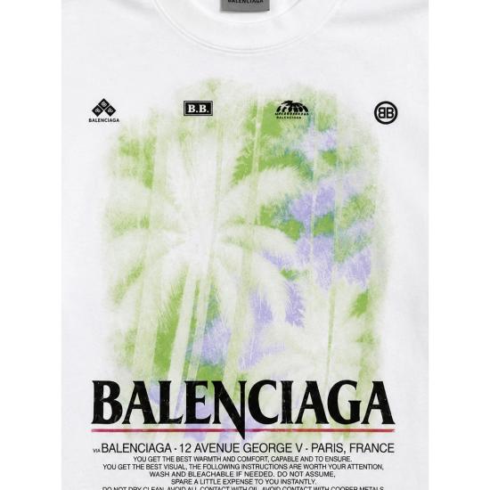 26FW 발렌시아가 더 윈도우 미디움 핏 티셔츠 764235 TUV07 9000 WHITE - BALENCIAGA