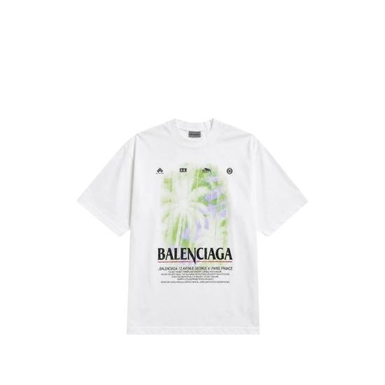 26FW 발렌시아가 더 윈도우 미디움 핏 티셔츠 764235 TUV07 9000 WHITE