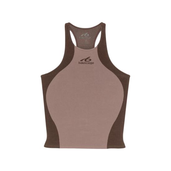 26FW 발렌시아가 민소매 티셔츠 A001VM TUVY8 2042 BROWN