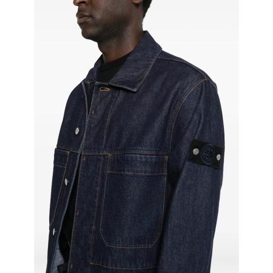26FW 스톤 아일랜드 데님 자켓 144100006 S00J7 VJ201 BLUE BLACK - STONE ISLAND