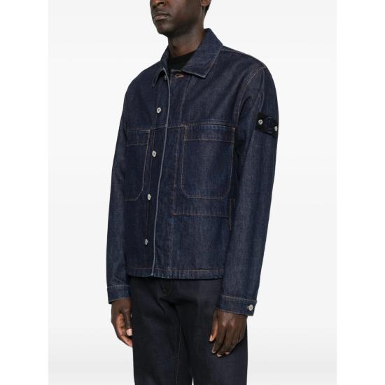 26FW 스톤 아일랜드 데님 자켓 144100006 S00J7 VJ201 BLUE BLACK - STONE ISLAND