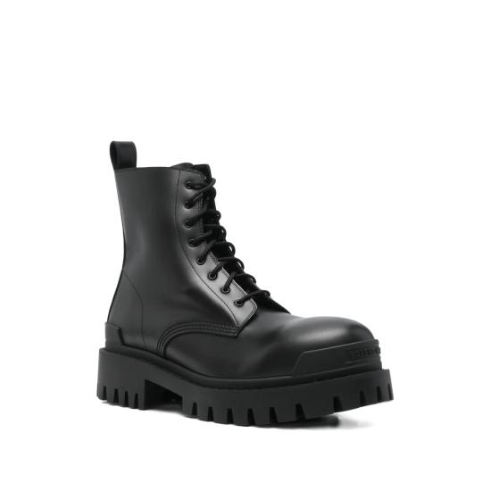 26FW 발렌시아가 스트라이크 집 레더 부츠 844967 WA960 1000 BLACK - BALENCIAGA