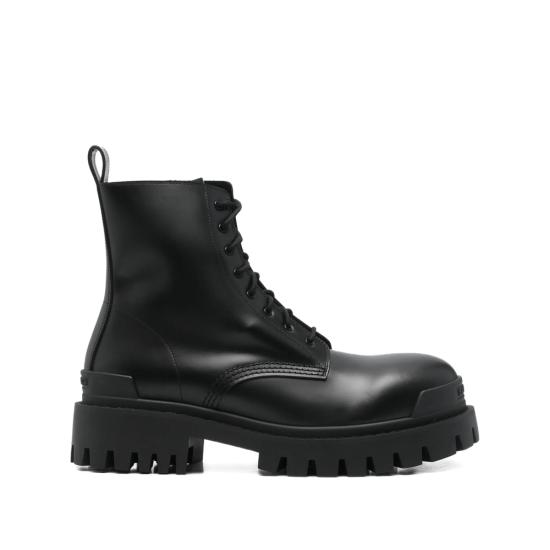 26FW 발렌시아가 스트라이크 집 레더 부츠 844967 WA960 1000 BLACK
