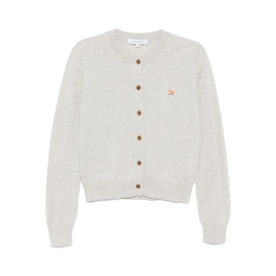 26FW 메종키츠네 베이비 폭스 메리노 레귤러 가디건 PW00502KT1181 LGRME GREY