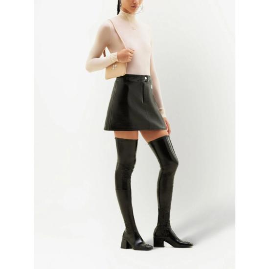 26SS 쿠레쥬 숏 스커트 PERCJU001VY 0014 9999 BLACK - COURREGES